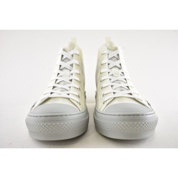 Dior Mens B23 Grey Oblique Logo Transparent High Top Lace Up Flat Sneaker 44 11 - Picture 7 of 12